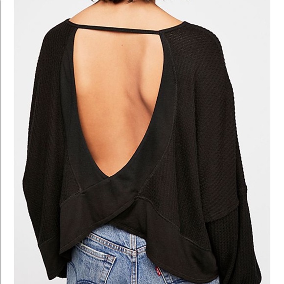 SOLD. NWT FREE PEOPLE LOVE ME OPEM BACK THERMAL - Picture 3 of 3